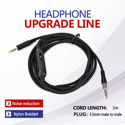 2M 3.5mm Headphone Replacement Cable for Hyper X Cloud Alpha X Cloud Mix Gaming Headset wire with mi