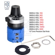 【Hot ticket】 3590S Wirewound Potentiometer 500R 1K 2K 5K 10K 20K 50K 100K Ohm with High Precision 10
