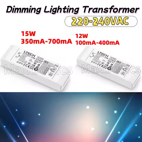 100mA-400mA/ 350mA-700mA LTECH 12W/15W Dimming Lighting Transformer CC Constant Current Led Triac Dr