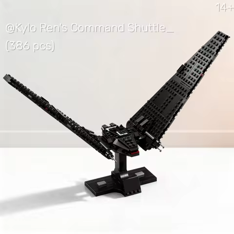 MOC 75406 Star Battle Kylo Ren's Command Shuttle Model Building Blocks Bricks Diy Creative Assembly 