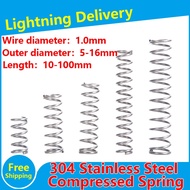 d1.0*D7~8MM Stainless Steel Compression Spring 304 SUS Compressed Spring Wire Diameter 1.0mm Y-Type 