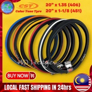CST Speedway Folding Bike Tyre 406 451 Color Tone 20 x 1.35 20 x 1.1/8 Tayar Basikal Lipat bicycle t