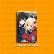 LYCORIS RECOIL - CARD STICKER - T*G STICKER - ACCESS CARD STICKER - BANAPASSPORT STICKER