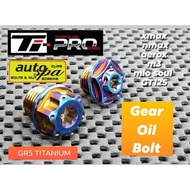 Titanium Gr5 Ti-PRO gear oil bolt for Nmax/Aerox/Xmax/Nmax V1/V2/V2.1/Mio