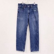 二手 Levi's 550 牛仔褲，拉鍊門襟，靛藍色，尺寸 W34