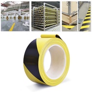 Indoor & Outdoor: Yellow-Black PVC Frosted Tape – For Social Distancing Marking, Durable Floor Marki