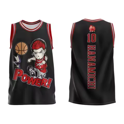 Bandai Slam Dunk Shohoku High Player Basketball Jersey Anime Adult Kids Athleisure Vest Summer Quick