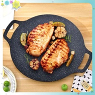 Cast iron pan SIZE 34 - Stone baking pan non-stick pan size 34 cm Korean non-stick stone pan chao da
