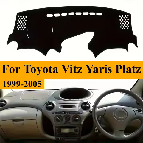 For Toyota Vitz Yaris Platz 1999 -2005 Dashboard mat、Dashboard Cover Mat Carpet、Car Dashboard Cover