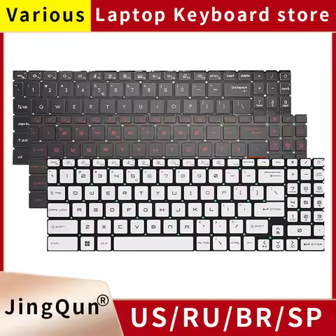 New US Russian Backlit Laptop Keyboard For MSI Katana GF66 MS-1582/1581/1583 GF76 GL76 GL66 MS-17L1 