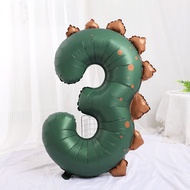 40Inch Dinosaur Theme Party Number Balloons Boy Girl 1st Jungle Birthday Party Decoration 1-3 Year O