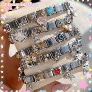 Silver Italian Bracelet, Custom Silver Italy Charms, Personalized Italian Bracelet, Italy Charms, Gi