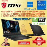 #MG389 USED MSI GP66 LEOPARD INTEL CORE i7-11800H 16GB DDR4 1TB SSD NVIDIA RTX3080 RTX 3080 8G FHD 2