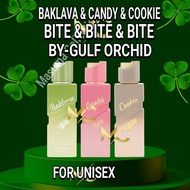 Baklava Bite & Candy bite Cookie bite By Gulf Orchid 100ml for women and men Long Lasting.