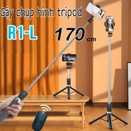 Gậy Chụp Hình 3 Chân Dài 170cm R1S-L Có Đèn/ R1-L Không Đèn và Gậy Chụp Hình 3 Chân K07