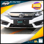 Honda Civic FC 10th Front Bumper Lower Chrome Garnish Lower Bumper Molding Cover Trim 2016-2021 Civic 10th FC FK TBA TEA