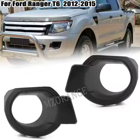 Fog Light Cover For Ford Ranger T6 2012 2013 2014 2015 Car Front Bumper Fog Lamp Frame Bezel accesso