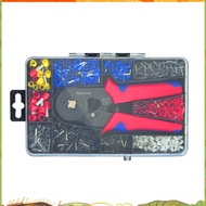 HSC8 Cable Wire Crimper Crimping Tool Plier Set 6-4/6A 23-7AWG Self  1200Pcs Cord End Bootlace Ferru