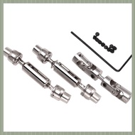 ( S U Z B )3Pcs Metal Drive Shaft CVD for  B16 B36  Q60 Q63 Q64 MN77 FY004 6WD 6X6 1/16 RC Car Upgra