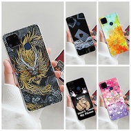 Phone Case Realme C12 C15 C17 7i Shockproof Soft TPU Fashion Cool Printed Cover RealmeC15 RMX2180 RM