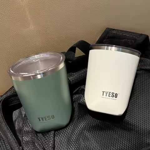 TYESO Mini Thermal Bottle Insulation Cold Small Capacity Vacuum Stainless Steel Coffee Mug Portable 
