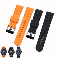 Barang panas~ Model baru serasi dengan tali getah Rado 24mm, tali jam tangan hitam dan oren untuk ju