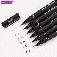 【READY STOCK】LOVETOUCH 1pc Uni Pin Drawing Pen Fine Line 005 01 02 03 05 08 Needle Pen X1Y4