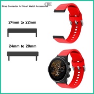 CRE 1 Pair 24mm to 22mm 20mm Replacement Connector for Suunto7 9 D5i Wristband