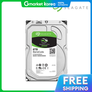 Seagate | ฮาร์ดดิสก์ Seagate Barracuda ST8000DM004 ขนาด 8TB SATA3 5400RPM +ของแท้+