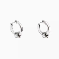 Hoop Earrings Silver Pendant-Boyfriend Earring 01