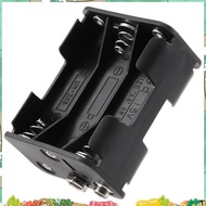 Double Side Spring 6 x 1.5 V AA Battery Holder Case Box Black