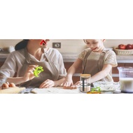 Sourdough Starter Jar Kit with Wooden Lid 900ml Sourdough Starter Container Wide Mouth Clear Glass S