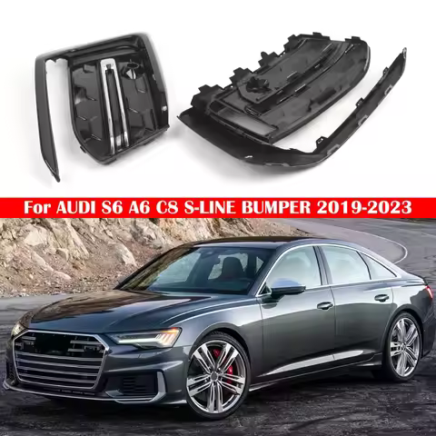 Fog Lamp Grille For Audi A6 C8 S6 Front Fog Light Grille 4KD807647E 4KD807967G High Performance LH R