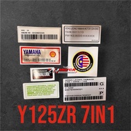 BARCODE YAMAHA 125 ZR SET STICKER barcode125