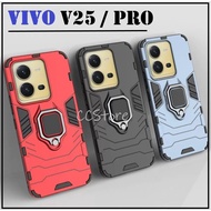 Vivo V25 / V25 PRO Magnetic Ring Holder Iron Man Military Armor Hard PC Cover Casing Full Protection