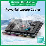 Llano V12 Powerful Turbo Fan 2800RPM Laptop Cooler Pad Led Light 3 USB Port Cooler Pad for Laptop St