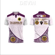 TAU GAMMA PHI 57th Anniversary TRISKELION Polo T-shirt High end Customization, Leading the Trend - T