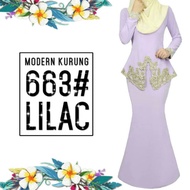 Baju Kurung Modern Lilac purple (xs to xl)