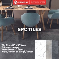 SPC Flooring Marble Tiles | Waterproof &amp; Click System Design | Wholesale Flooring Malaysia - 4mm x 1ft x 2ft