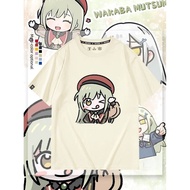 【Ave Mujica Mujica】Ready Stock Kanak Kanak Perempuan  Cotton 100 Top T Shirt Kids Short Sleeve Crew 