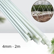 4mm x 2M Solid Fiberglass Rod 50/100PCS, High Temp Weather Resistant Fiberglass Stake Hoop Support f