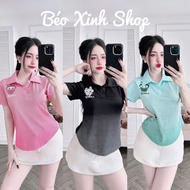 Labubu Printed Polo T-shirt with Ribbed Elastic 45- 90Kg Fat Pretty Shop - A.1392