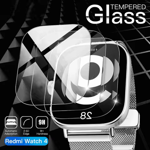 Tempered Glass for Xiaomi Redmi Watch 4 Smart Watch,Clear HD Screen Protector Anti-Scratch for Mi Re