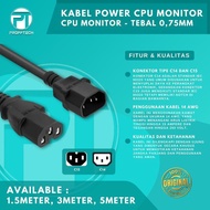 Proff Tech CPU Monitor Power Cable UPS/ 0.75 mm x 3 Jack C14 - C15 10 A - 5 Meters