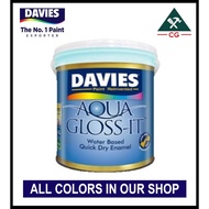 （）Davies 1 liter Aqua Gloss It Odorless Water Based Enamel Paint for Wood and Metal Surface