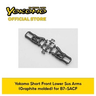 Yokomo Short Front Lower Sus Arms (Graphite molded) for B7-SACF (BD-008FS)