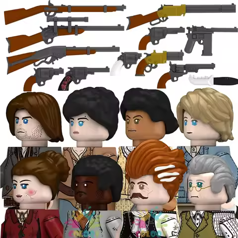 Kids Toys Cowboy Series Building Blocks Corset Revenge Hoper Shepherd Writer Mini Action Figures Toy