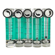 Acrylic Gas Air Oxygen Flow Meter Flowmeter Indicator Counter O2 with Brass Valve Connector 0.1Mpa 0