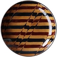 Awasaka SL-908 Slip-Chocolat Parallel Bread Plate, Made in Japan, 6.1 x 1.0 inches (155 x 25 mm)