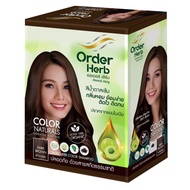 (1กล่อง มี 6ซอง) Order Herb Color Shampoo 30ml ออเดอร์ เฮิร์บ คัลเลอร์ แชมพู แชมพูปิดผมขาว 30มล